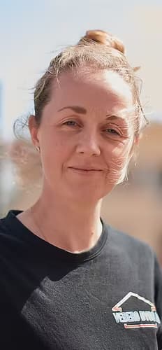 Ida Benjaminsson, medgrundare och byggingenjör på Veberg